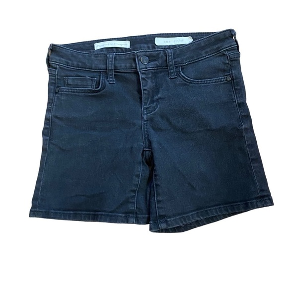 Anthropologie Pilcro & The Letterpress Black Denim Shorts 6” Inseam Women’s 26 - Picture 1 of 13